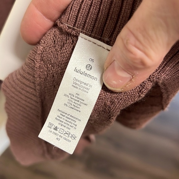 Lululemon Topaz Textured Poncho Wrap Viscose/Tencel/Cashmere Blend O/S - Picture 7 of 8